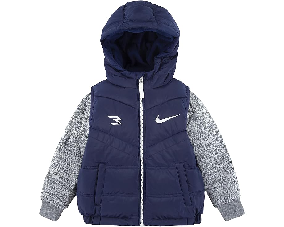 ジャケット 青色 ブルー ジュニア キッズ 【 NIKE 3BRAND KIDS PREGAME JACKET / BLUE VOID 】 ベビー マタニティ コート