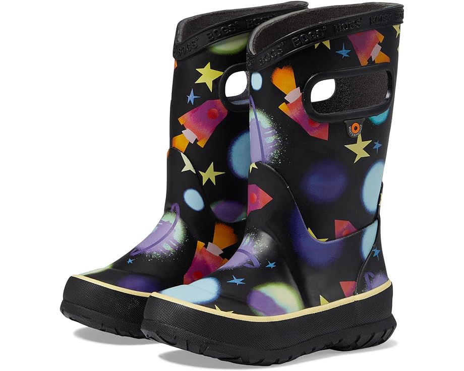 ボグス ブーツ 黒色 ブラック ジュニア キッズ 【 BOGS KIDS RAIN BOOTS DREAMCORE SPACE / BLACK MULTI 】 ベビー マタニティ