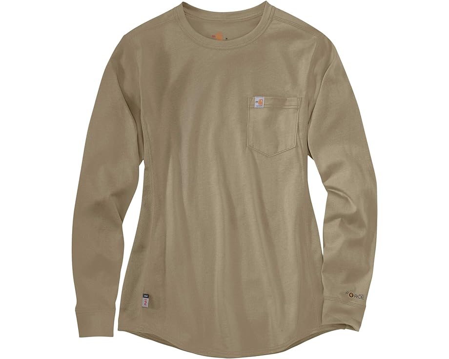 J[n[g X[u N[ J[L FORCE?  fB[X y CARHARTT FLAME-RESISTANT COTTON LONG SLEEVE CREW / KHAKI z fB[Xt@bV gbvX TVc Jbg\[