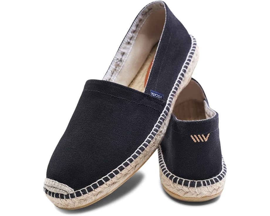 黒色 ブラック メンズ 【 VISCATA SITGES ESPADRILLES / BLACK CANVAS 】 ローファー