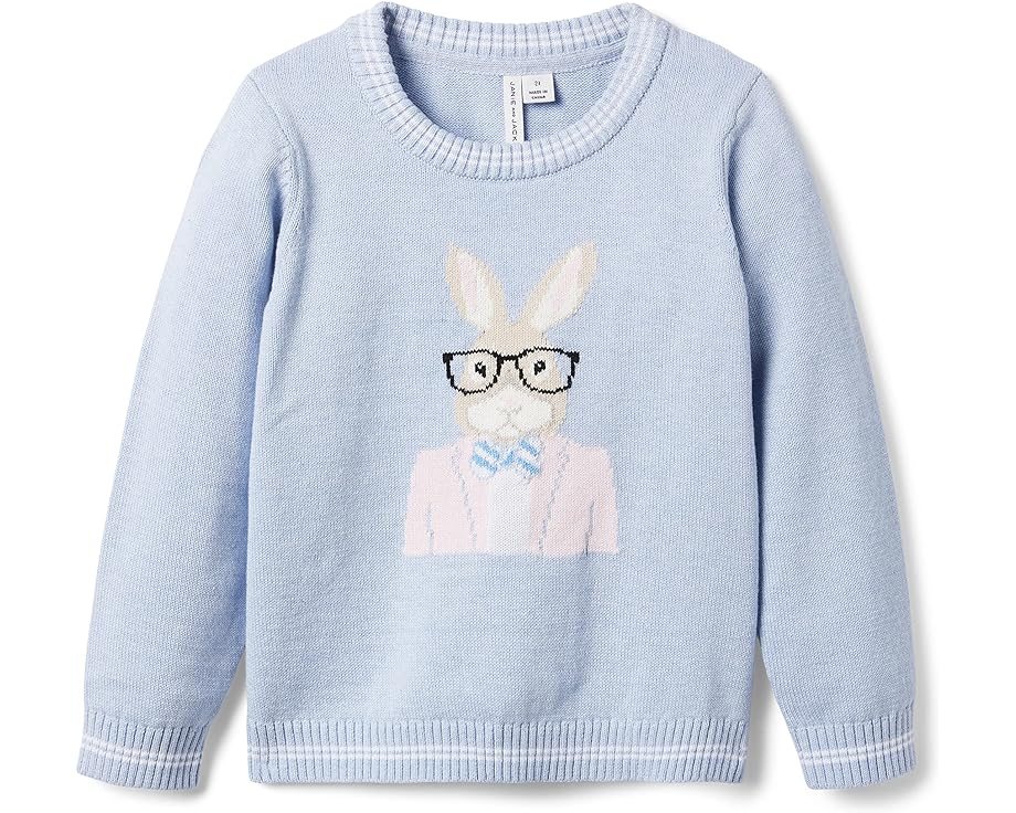 ジャニーアンドジャック　ベビー服 ジャニーアンドジャック トレーナー 青色 ブルー ジュニア キッズ 【 JANIE AND JACK RABBIT SWEATER / BLUE 】 ベビー マタニティ トップス セーター