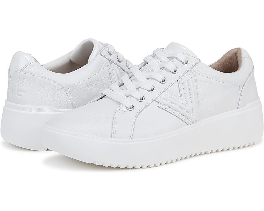 バイオニック 白色 ホワイト レザー スニーカー レディース 【 VIONIC KEARNY LACE UP OXFORDS / WHITE LEATHER 】