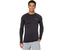 クルー 黒色 ブラック 灰色 グレー グレイ アンダーアーマー 3.0 メンズ 【 UNDER ARMOUR PACKAGED BASE CREW / BLACK PITCH GRAY 】 メンズファッション トップス Tシャツ カットソー(4)