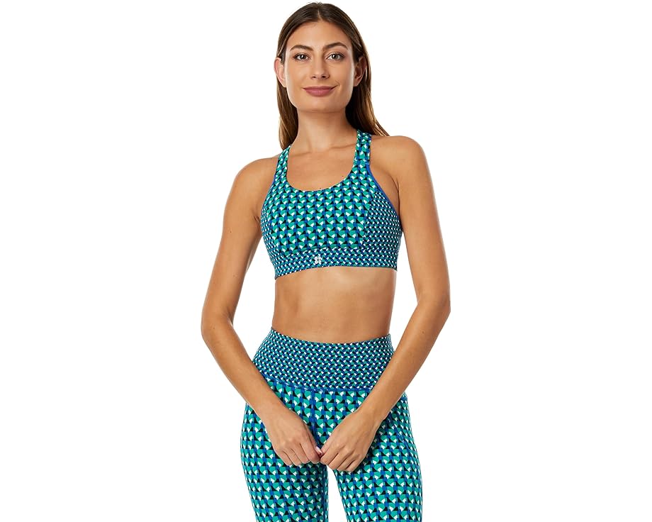 楽天スニケススウェティベティー パワー インパクト 緑 グリーン スポーツブラ レディース 【 SWEATY BETTY POWER MEDIUM IMPACT SPORTS BRA / GREEN GEO PRINT 】 インナー 下着 ナイトウエア