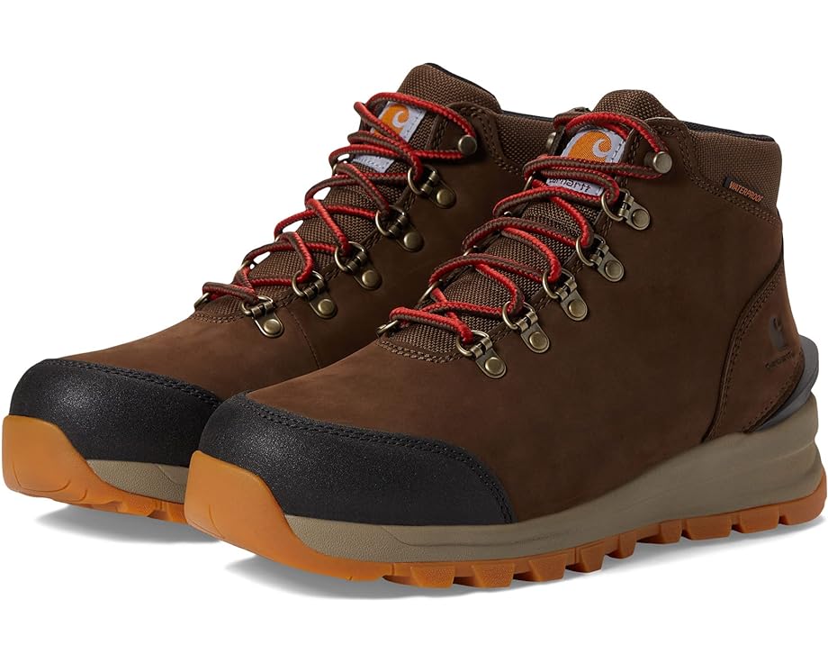 カーハート 茶色 ブラウン 5" レディース 【 CARHARTT GILMORE WATERPROOF ALLOY TOE WORK HIKER / DAR..
