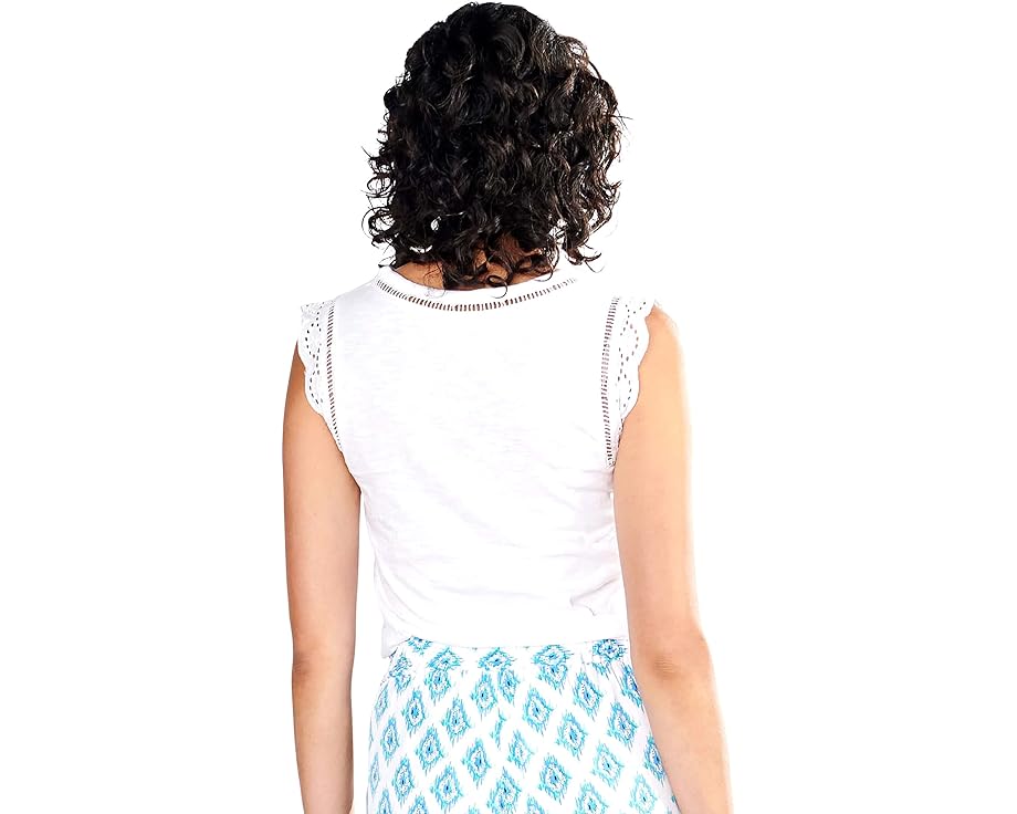 ハットレイ タンクトップ 白色 ホワイト レディース 【 HATLEY ARI TANK TOP - WHITE / 】 レディースファッション トップス Tシャツ カットソー