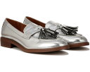 フランコサルト スリッポン ローファー 銀色 シルバー レディース 【 FRANCO SARTO CAROLYNN LOW SLIP-ON TASSEL LOAFERS / SILVER METALLIC 】
