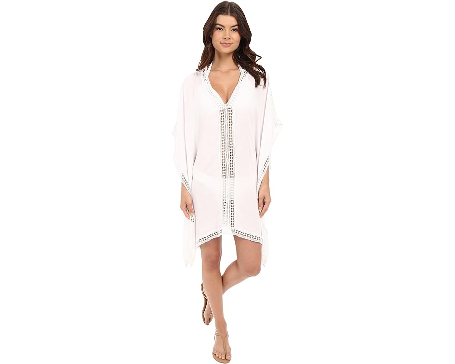 【★Fashion THE SALE★7/12午前10時迄】トミーバハマ カバーアップ 白色 ホワイト & レディース 【 TOMMY BAHAMA LACE TUNIC W/LACE INSET EDGE COVER-UP / WHITE 】 レディースファッション 水着