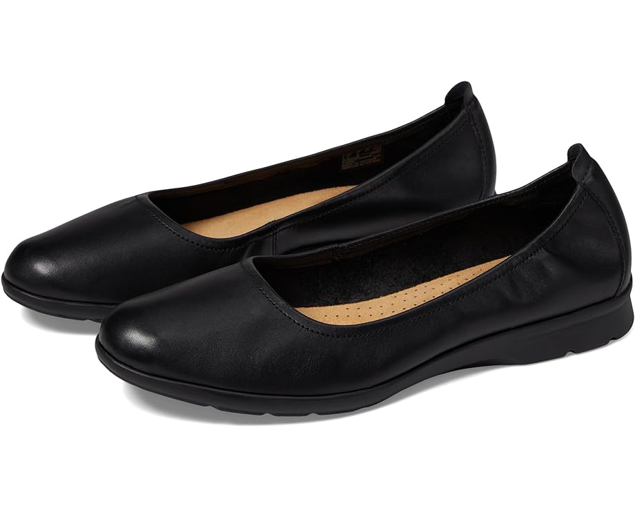 クラークス 黒色 ブラック レザー レディース 【 CLARKS JENETTE EASE / BLACK LEATHER 1 】