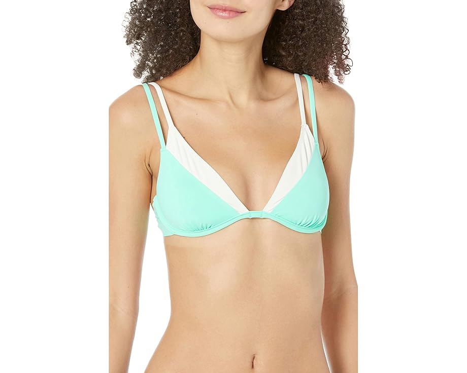 エルスペース クリーム L*SPACE レディース 【 FUSED ZENDAYA TOP / BRIGHT TEAL CREAM 】 レディースファッション 水着