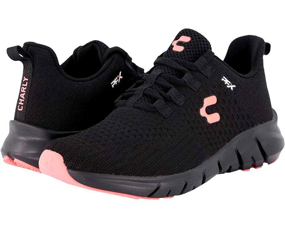 黒色 ブラック スニーカー レディース 【 CHARLY DISTINCT PFX / BLACK CORAL 】