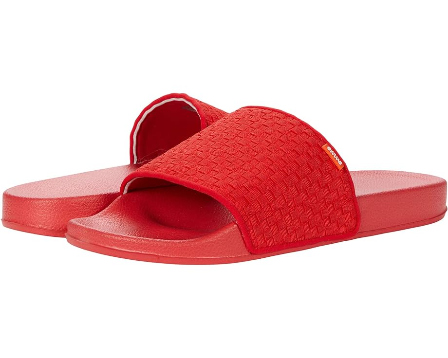 スイムズ ウーブン プール サンダル 赤 レッド メンズ 【 SWIMS WOVEN LOUNGE POOL SLIDE / RED 】