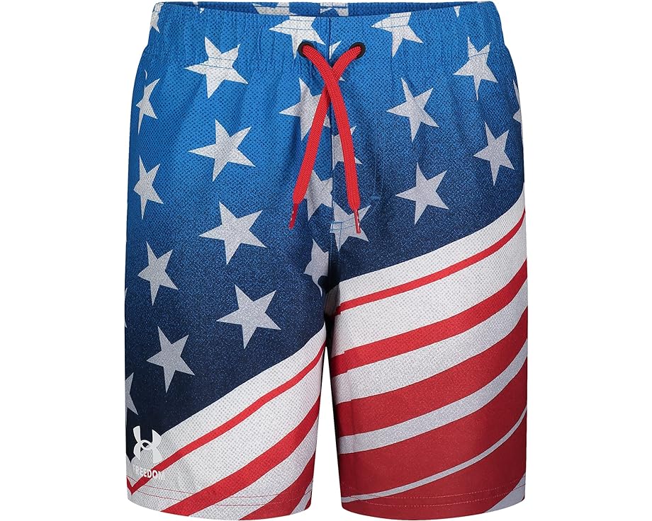 白色 ホワイト アンダーアーマー ジュニア キッズ 【 UNDER ARMOUR KIDS TILT TEXTURED FLAG VOLLEY / WHITE 】 ベビー マタニティ 水着