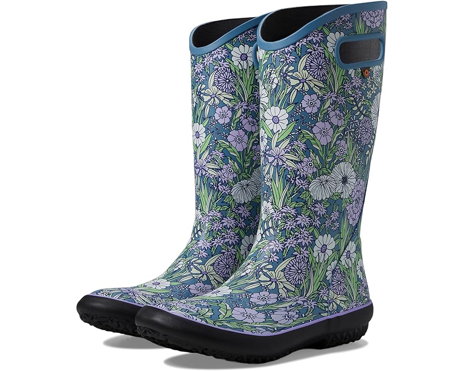 ボグス ビンテージ ヴィンテージ 青色 ブルー レディース 【 BOGS RAINBOOT - VINTAGE FLORAL / LIGHT BLUE MULTI 】 ブーツ