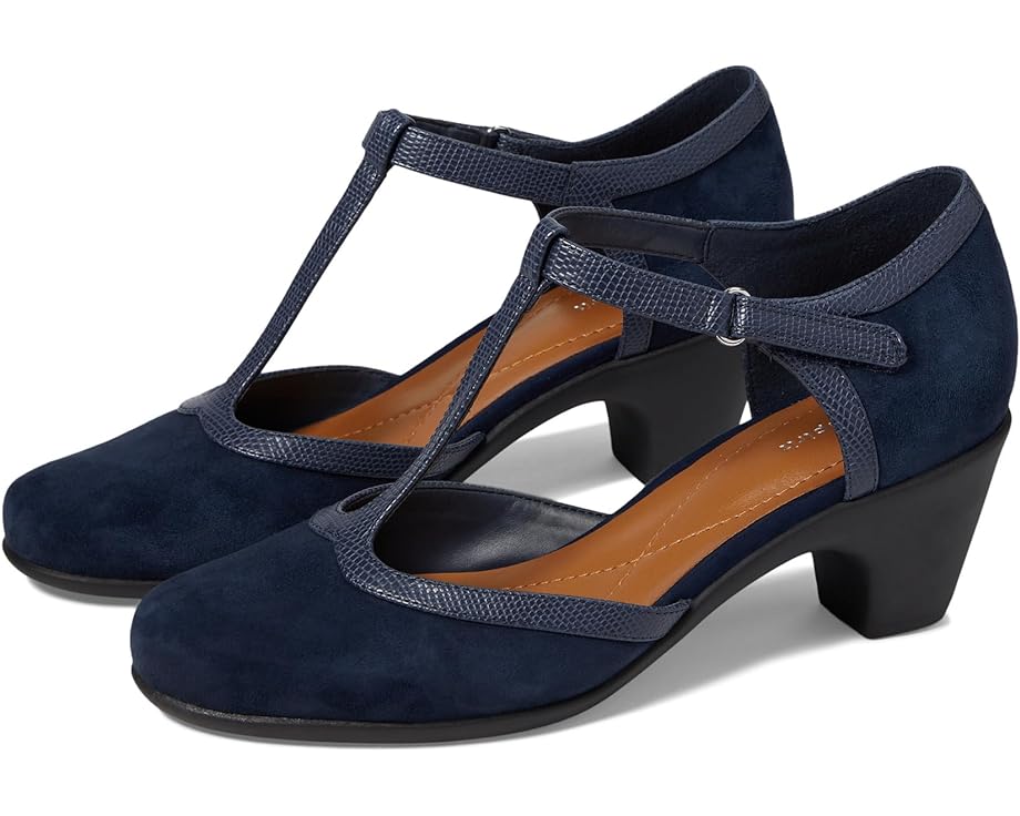 イージースピリット 青色 ブルー レディース 【 EASY SPIRIT CARA / DARK BLUE 】 パンプス