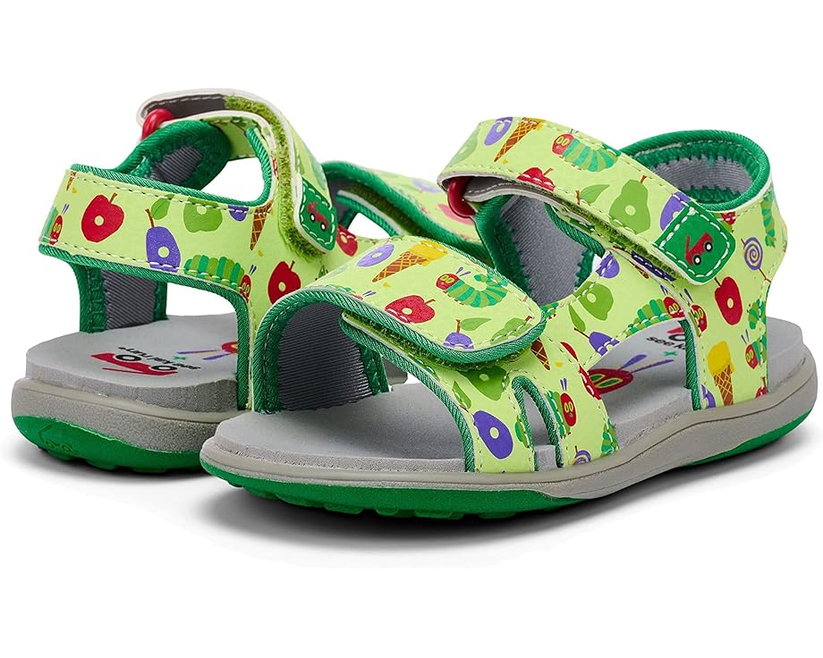 ラン 緑 グリーン ジュニア キッズ 【 SEE KAI RUN JETTY III / GREEN THE VERY HUNGRY 】 ベビー マタニティ サンダル
