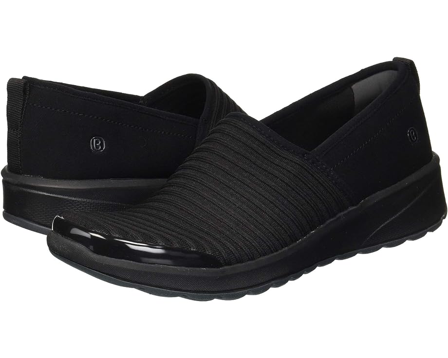 【★スーパーSALE★9/11深夜2時迄】ビジーズ 黒色 ブラック ニット レディース 【 BZEES GLEE / BLACK RIBBED KNIT 】 ローファー