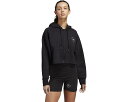 アディダス ステラマッカートニー アディダス フーディー パーカー 黒色 ブラック 白色 ホワイト レディース 【 ADIDAS BY STELLA MCCARTNEY CROPPED HOODIE HR2214 / BLACK WHITE 】 レディースファッション(4)
