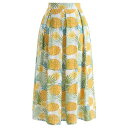 CHICWISH ミディスカート 【 CHICWISH PINEAPPLE PRINT ALINE 】 レディースファッション ボトムス スカート