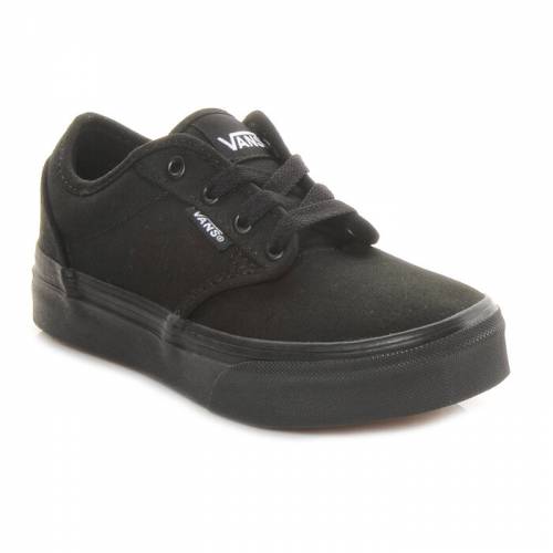 【★スーパーSALE★9/11深夜2時迄】ヴァンズ バンズ 黒色 ブラック BOYS' & ジュニア キッズ 【 VANS LITTLE KID BIG ATWOOD SNEAKERS BLACK 】