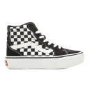 ヴァンズ VANS 【 Girls Little Kid And Big Kid Filmore Hi Platform Sneakers 】 Blk/wht/check