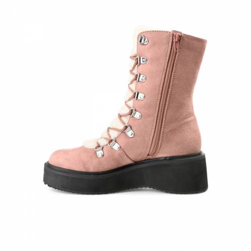 ジュルネ コレクション コレクション レディース ブーツ ローズ WOMEN'S 【 ROSE JOURNEE COLLECTION KANNON PLATFORM LACEUP BOOTS 】