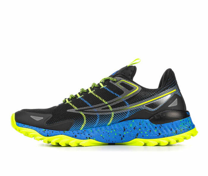 フィラ メンズ スニーカー 運動靴 黄色 イエロー 青色 ブルー MEN'S スニーカー 【 YELLOW FILA SANTIAGO ENERGIZED TRAIL RUNNING SHOES BLK BLUE 】