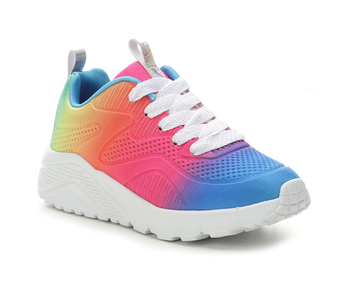 スケッチャーズ ライト スペクトラム ウェッジ GIRLS' & ジュニア キッズ 【 SKECHERS LITTLE KID BIG UNO LITE SPECTRUM BRIGHT WEDGE SNEAKERS MULTI 】