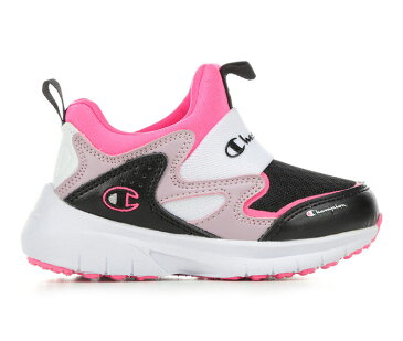 チャンピオン ベビー 赤ちゃん用 スニーカー 運動靴 ピンク 白色 ホワイト GIRLS' ジュニア キッズ 【 PINK CHAMPION TODDLER CPACE GAMENESS RUNNING SHOES WHITE BLK 】