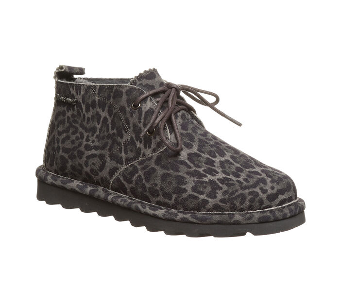 ベアパウ ベアーポー レディース ウィンター 灰色 グレー グレイ ヒョウ柄 レオパード WOMEN'S 【 GRAY BEARPAW SKYE EXOTIC WINTER BOOTIES LEOPARD 】