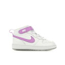 ナイキ NIKE ベビー 赤ちゃん用 コート ミッド コートバーロウ 【 Girls Infant And Toddler Court Borough Mid 2 Sneakers 】 Wht/purple/grey