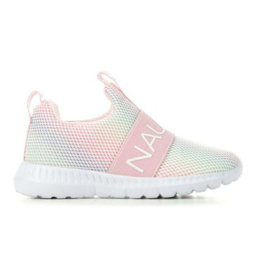 ノーティカ ベビー 赤ちゃん用 虹色 レインボー GIRLS' & ジュニア キッズ 【 NAUTICA TODDLER LITTLE KID MATOON SNEAKERS RAINBOW SPARKLE 】