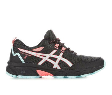 アシックス レディース スニーカー 運動靴 黒色 ブラック 青色 ブルー ピンク WOMEN'S スニーカー 【 PINK ASICS GEL 8 TRAIL RUNNING SHOES BLACK BLUE 】