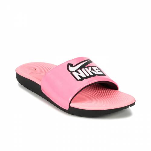 ナイキ GIRLS' & ジュニア キッズ 【 NIKE LITTLE KID BIG KAWA FUN SPORT SLIDES SUNSETPULSE WHT 】