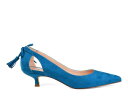 Wl RNV RNV fB[X q[ WOMEN'S y JOURNEE COLLECTION BINDI KITTEN HEEL PUMPS TEAL z