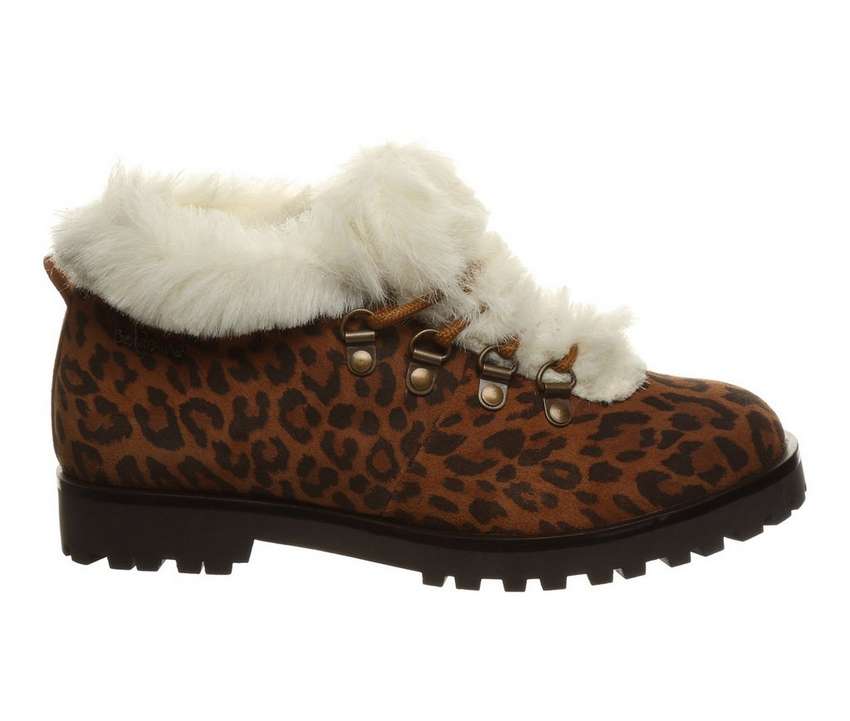 ベアパウ ベアーポー レディース ウィンター ヒョウ柄 レオパード WOMEN'S 【 BEARPAW VERA LACEUP WINTER BOOTIES HICKORY LEOPARD 】