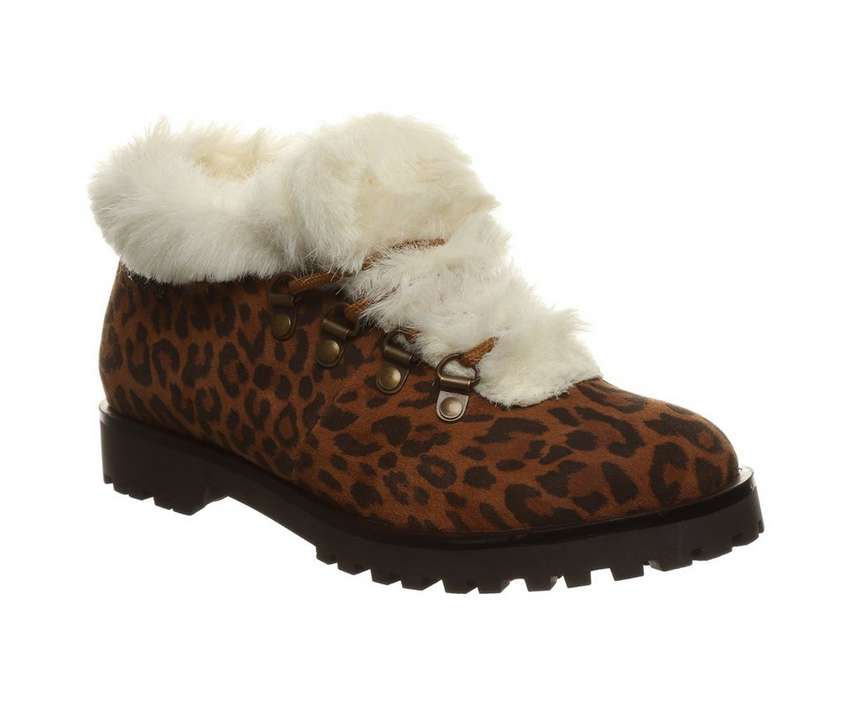 ベアパウ ベアーポー レディース ウィンター ヒョウ柄 レオパード WOMEN'S 【 BEARPAW VERA LACEUP WINTER BOOTIES HICKORY LEOPARD 】