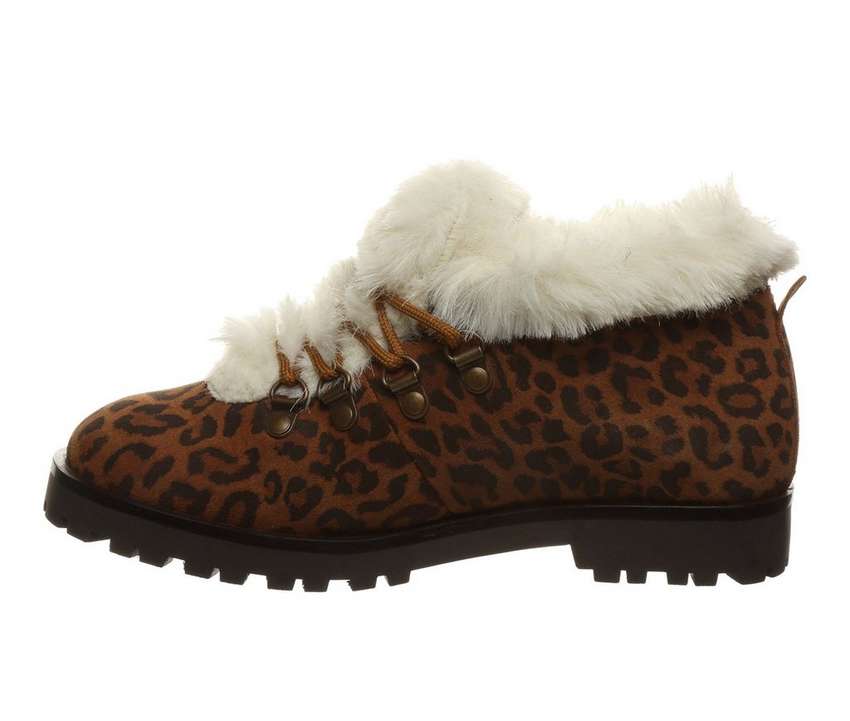 ベアパウ ベアーポー レディース ウィンター ヒョウ柄 レオパード WOMEN'S 【 BEARPAW VERA LACEUP WINTER BOOTIES HICKORY LEOPARD 】