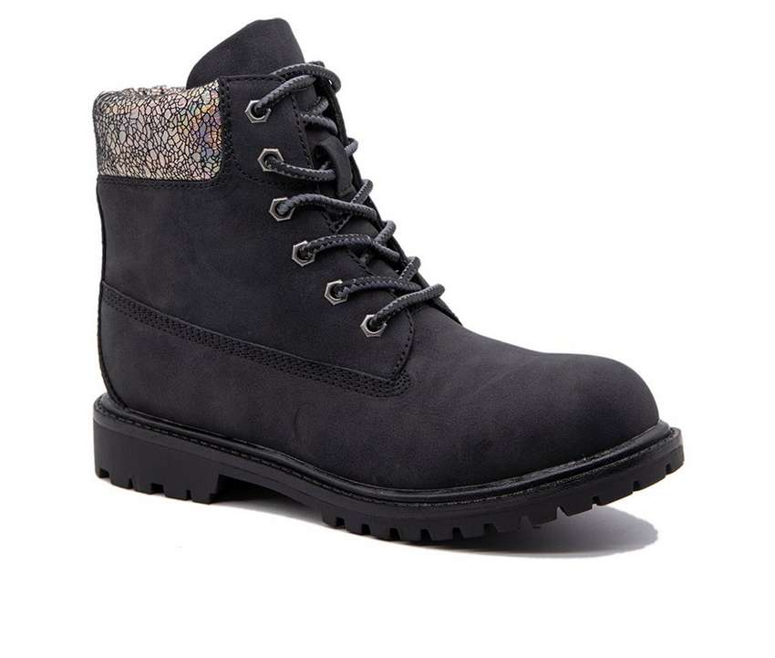 ユニオンベイ レディース ブーツ 黒色 ブラック WOMEN'S 【 UNIONBAY MACON LACEUP BOOTS BLACK 】