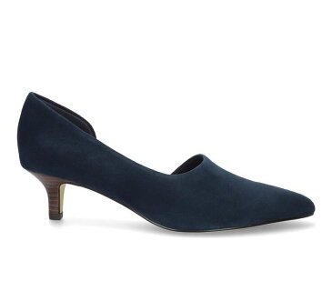 レディース ヒール 紺色 ネイビー レザー WOMEN'S 【 BELLA VITA QUILLA KITTEN HEEL PUMPS NAVY LEATHER 】