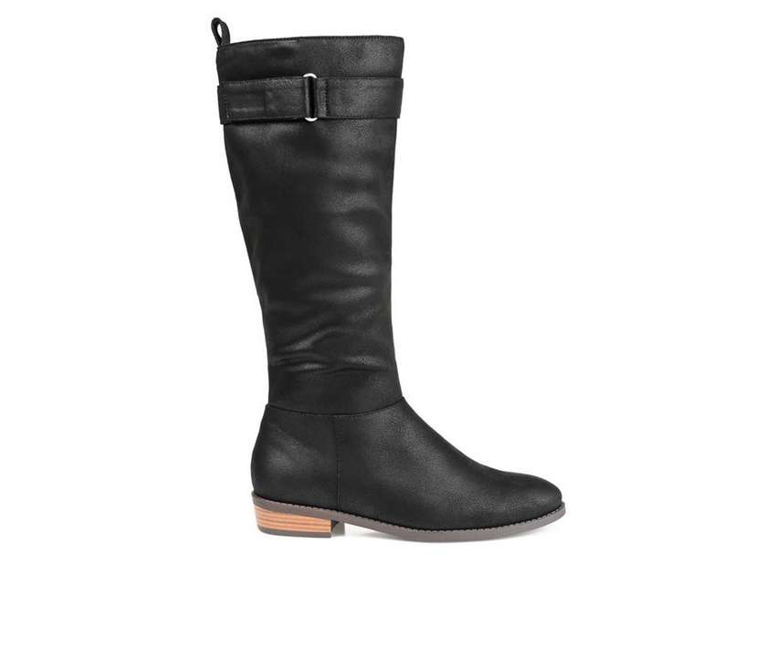 ジュルネ コレクション コレクション レディース ハイ ブーツ 黒色 ブラック WOMEN'S 【 JOURNEE COLLECTION LELANNI WIDE CALF KNEE HIGH BOOTS BLACK 】