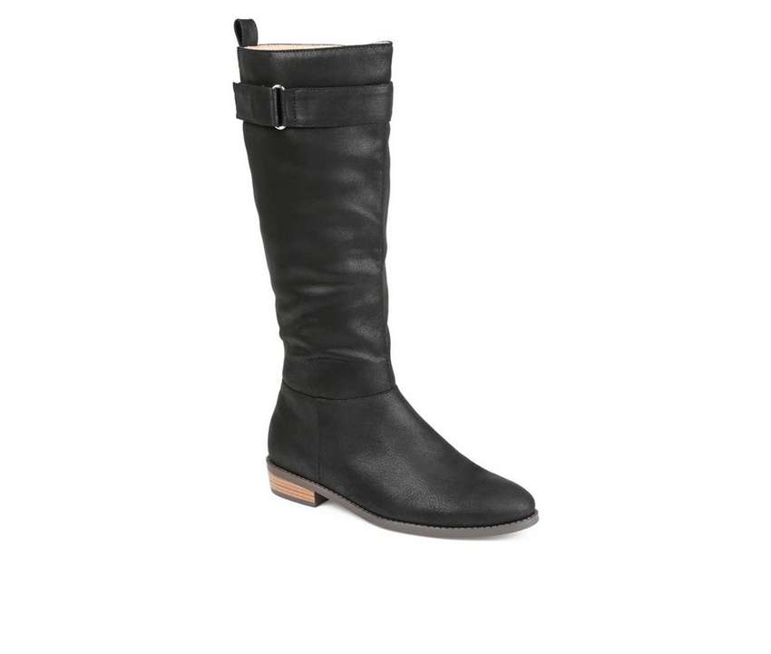 ジュルネ コレクション コレクション レディース ハイ ブーツ 黒色 ブラック WOMEN'S 【 JOURNEE COLLECTION LELANNI WIDE CALF KNEE HIGH BOOTS BLACK 】