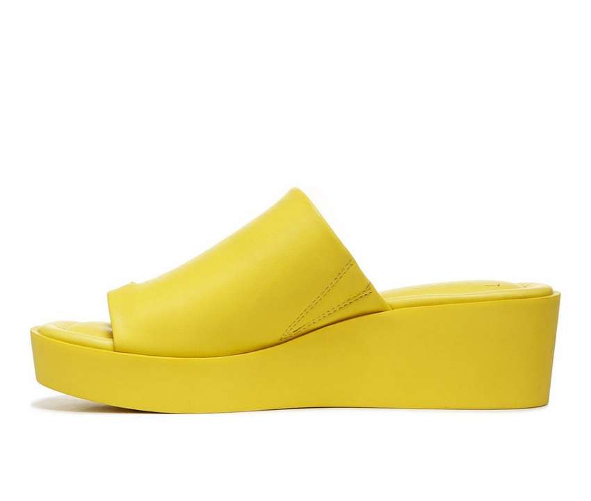 【★スーパーSALE★9/11深夜2時迄】フランコサルト レディース ウェッジ サンダル 黄色 イエロー WOMEN'S 【 YELLOW FRANCO SARTO CESSA PLATFORM WEDGE SANDALS 】