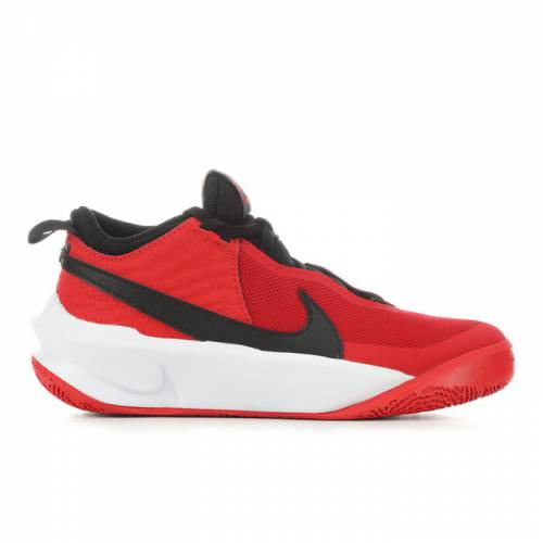 ナイキ チーム バスケットボール スニーカー 運動靴 BOYS' ジュニア キッズ 【 TEAM NIKE BIG KID HUSTLE D10 BASKETBALL SHOES UNIVRED BLK WHT 】