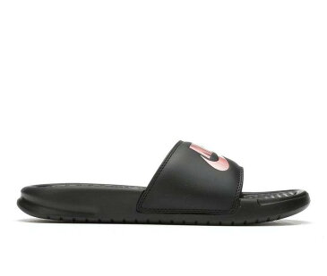 ナイキ レディース ベナッシ サンダル 黒色 ブラック ローズ WOMEN'S 【 ROSE NIKE BENASSI JDI SPORT SLIDES BLACK GLD 】