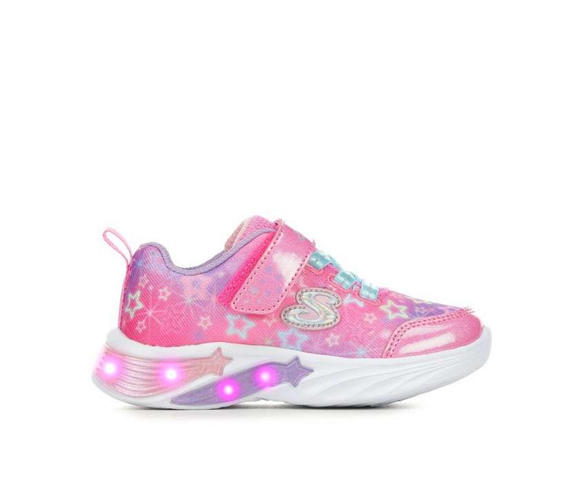 スケッチャーズ ベビー 赤ちゃん用 ピンク GIRLS' ジュニア キッズ 【 PINK SKECHERS TODDLER STAR SPARKS LIGHTUP SNEAKERS MULTI 】