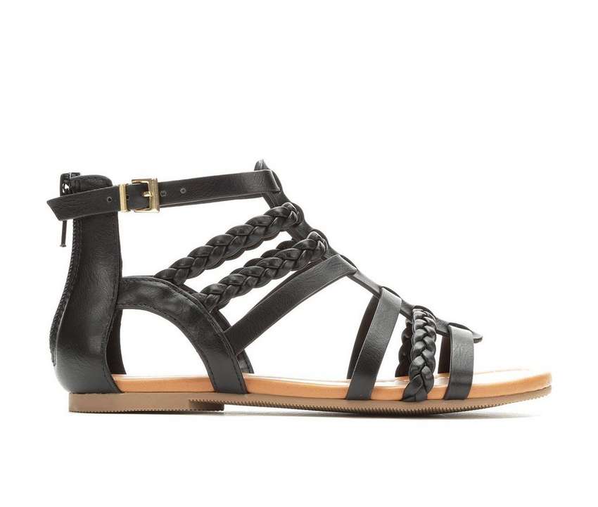 サンダル 黒色 ブラック GIRLS' & ジュニア キッズ 【 UNR8ED LITTLE KID BIG SIENNA GLADIATOR SANDALS BLACK 】