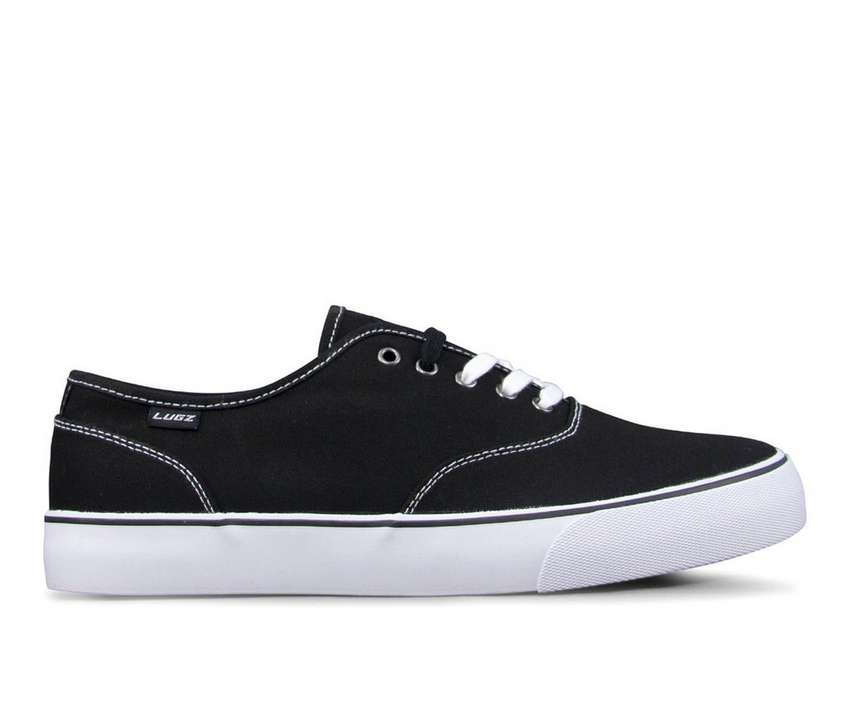 ラグズ メンズ スケート スニーカー 運動靴 黒色 ブラック 白色 ホワイト MEN'S スニーカー 【 SKATE LUGZ LEAR SHOES BLACK WHITE 】