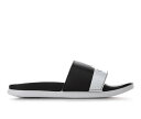 アディダス アディレッタ 白色 ホワイト GIRLS' & ジュニア キッズ 【 ADIDAS LITTLE KID BIG ADILETTE COMFORT SPORT SLIDES BLK WHITE 】