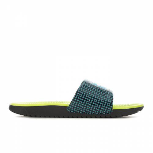 ナイキ パワー 黒色 ブラック アクア BOYS' & ジュニア キッズ 【 POWER NIKE LITTLE KID BIG KAWA UP SPORT SLIDES BLACK AQUA 】